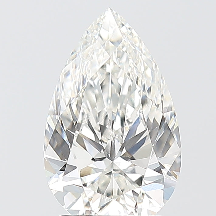 2.09 Carat Pear Shaped, Excellent Cut, F Color, VS1 Clarity, IGI Certified Lab Grown Diamond