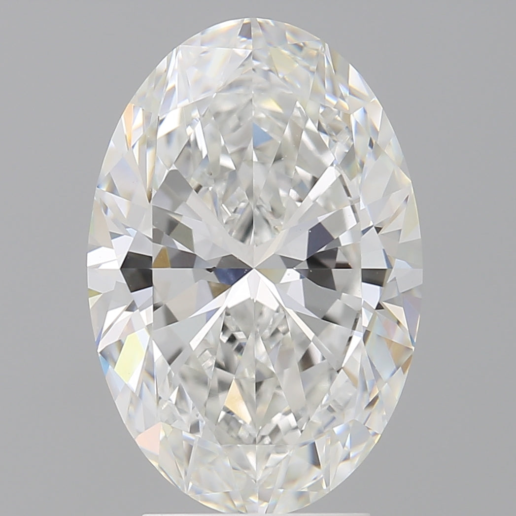 4.07 Carat Oval Shaped, Ideal Cut, E Color, VVS2 Clarity, IGI Certified Lab Grown Diamond