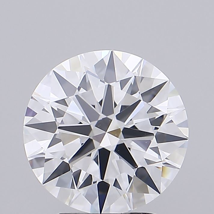 2.25 Carat Round Shaped, Ideal Cut, D Color, IF Clarity, IGI Certified Lab Grown Diamond