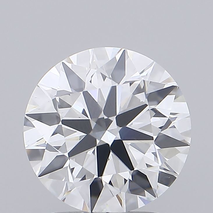 2.35 Carat Round Shaped, Ideal Cut, D Color, VVS2 Clarity, IGI Certified Lab Grown Diamond