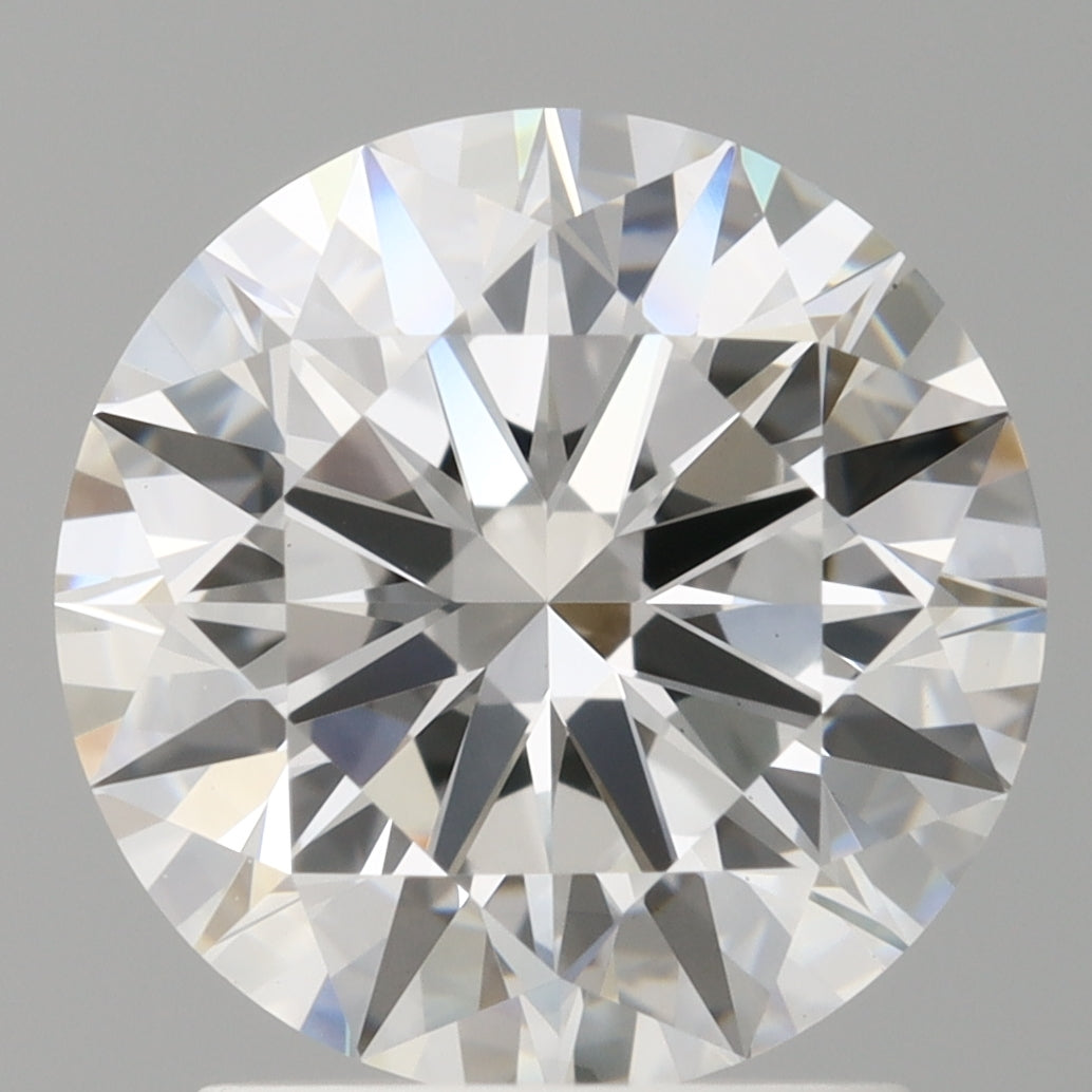 2.10 Carat Round Shaped, Ideal Cut, E Color, VVS2 Clarity, IGI Certified Lab Grown Diamond