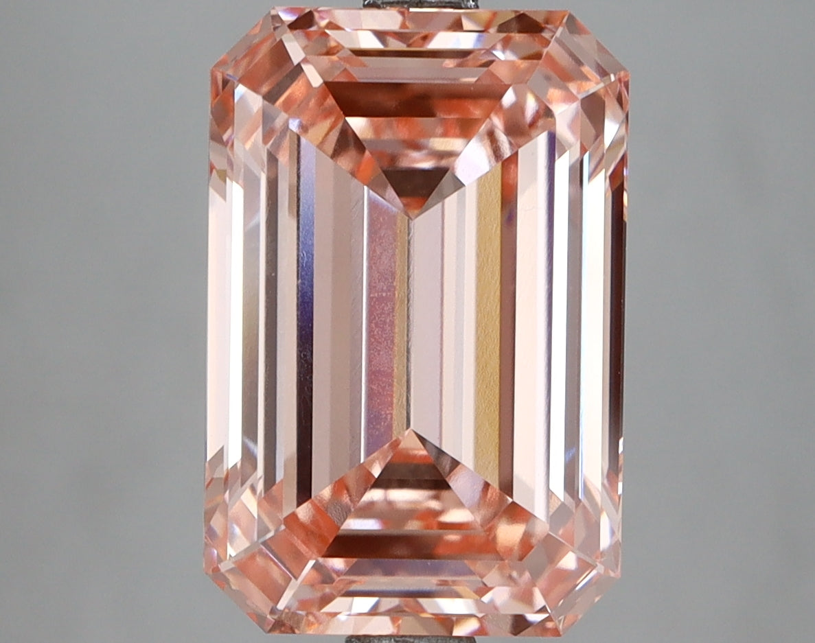 5.53 Carat Emerald Shaped, Ideal Cut, VVS2 Clarity, IGI Certified Lab Grown Diamond