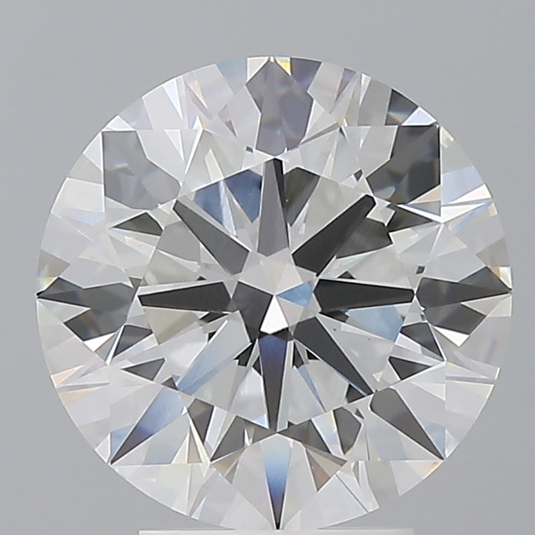 4.10 Carat Round Shaped, Ideal Cut, E Color, VVS2 Clarity, IGI Certified Lab Grown Diamond