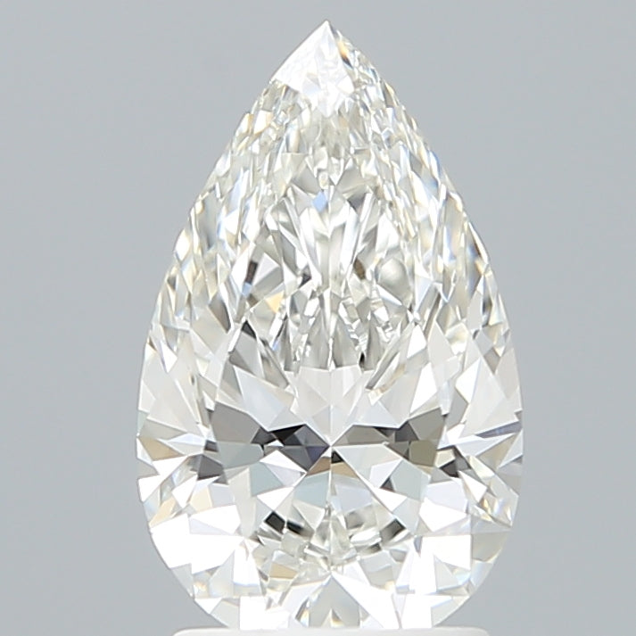 2.06 Carat Pear Shaped, Ideal Cut, F Color, VVS2 Clarity, IGI Certified Lab Grown Diamond