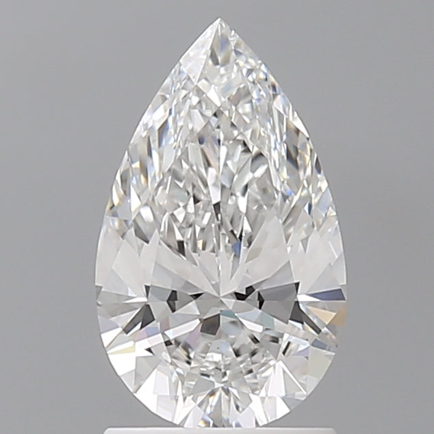 1.58 Carat Pear Shaped, Ideal Cut, E Color, VVS2 Clarity, IGI Certified Lab Grown Diamond