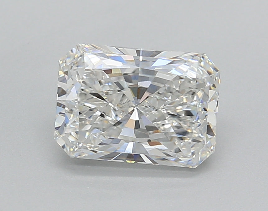 1.51 Carat Radiant Shaped, Excellent Cut, E Color, VVS2 Clarity, IGI Certified Lab Grown Diamond