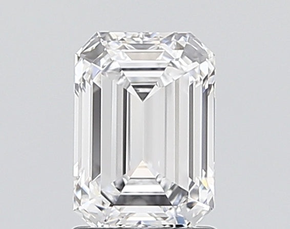 1.50 Carat Emerald Shaped, Ideal Cut, D Color, VVS2 Clarity, IGI Certified Lab Grown Diamond