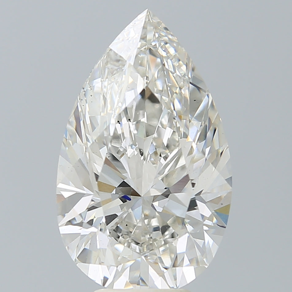 6.46 Carat Pear Shaped, Excellent Cut, H Color, VS2 Clarity, IGI Certified Lab Grown Diamond