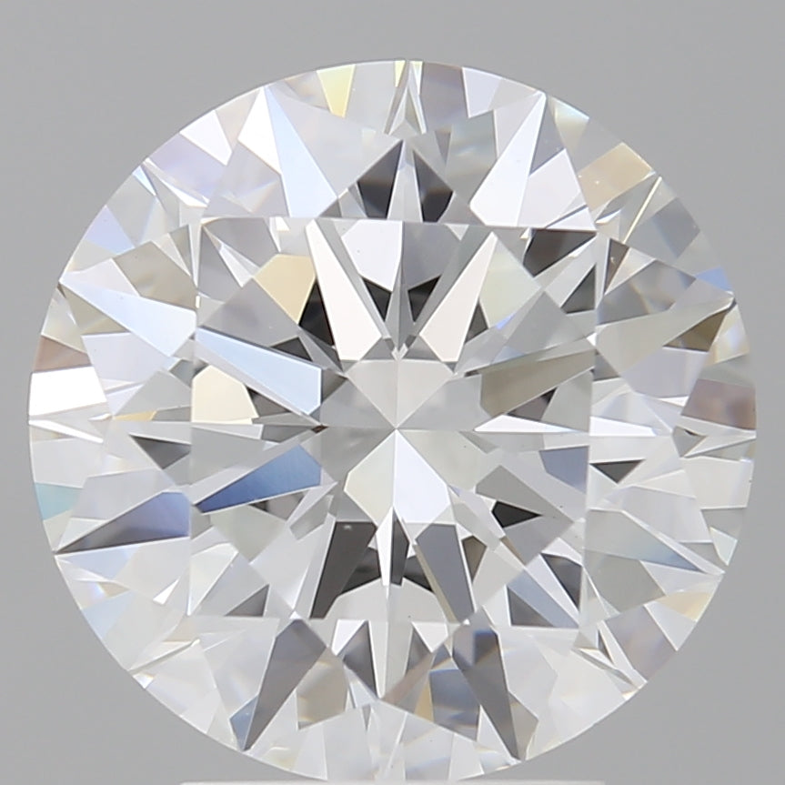4.08 Carat Round Shaped, Ideal Cut, E Color, VVS2 Clarity, IGI Certified Lab Grown Diamond