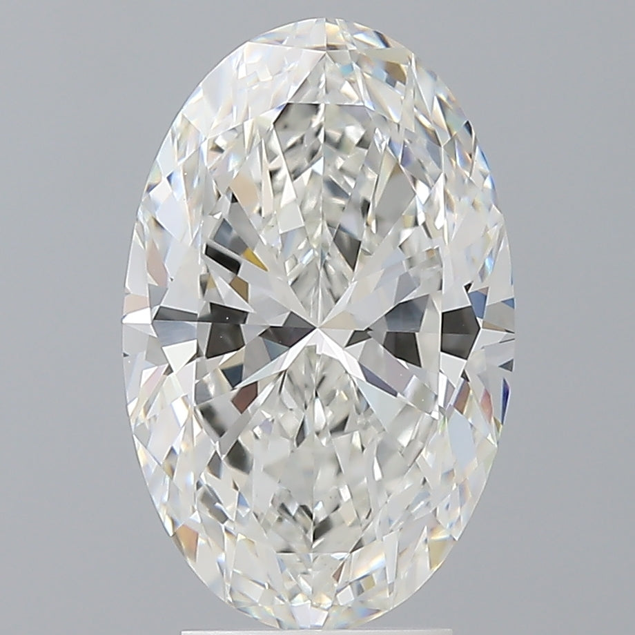 4.10 Carat Oval Shaped, Ideal Cut, F Color, VVS2 Clarity, IGI Certified Lab Grown Diamond