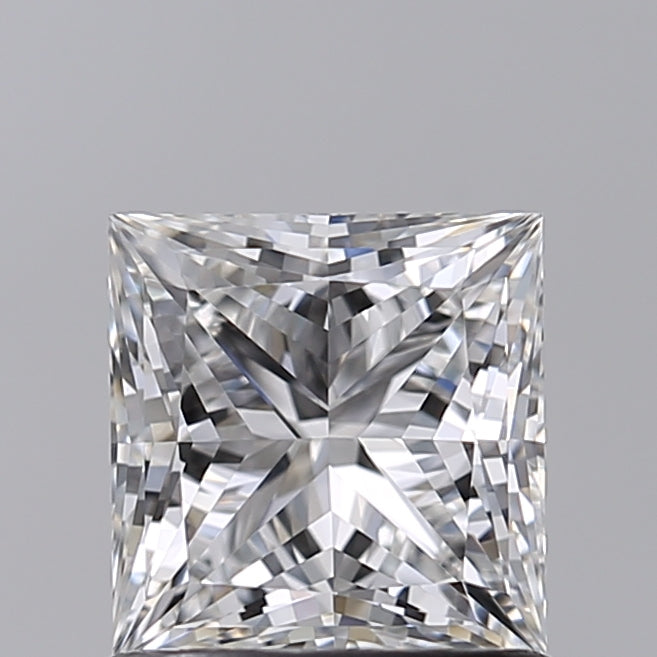 1.04 Carat Princess Shaped, Ideal Cut, F Color, VVS1 Clarity, IGI Certified Lab Grown Diamond