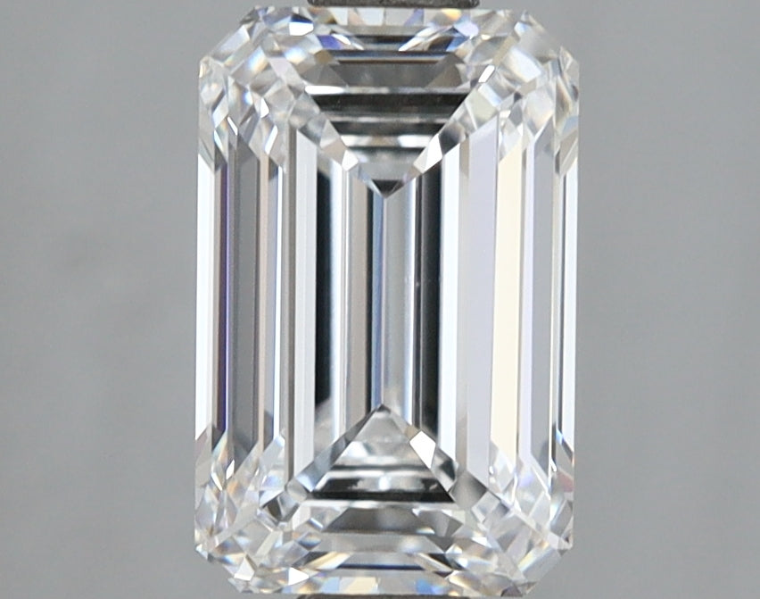 1.99 Carat Emerald Shaped, Excellent Cut, D Color, VVS1 Clarity, IGI Certified Lab Grown Diamond