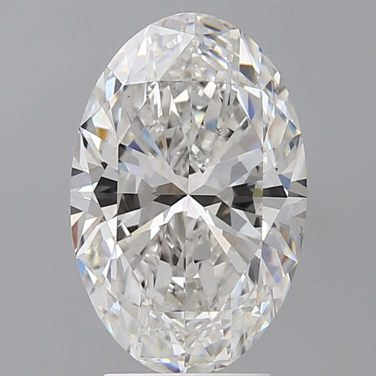 3.50 Carat Oval Shaped, Ideal Cut, E Color, VVS2 Clarity, IGI Certified Lab Grown Diamond