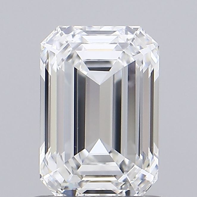1.06 Carat Emerald Shaped, Ideal Cut, E Color, VVS2 Clarity, IGI Certified Lab Grown Diamond