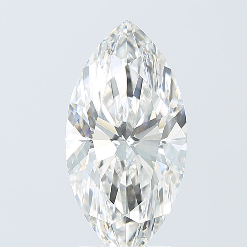 3.03 Carat Marquise Shaped, Ideal Cut, F Color, VVS2 Clarity, IGI Certified Lab Grown Diamond