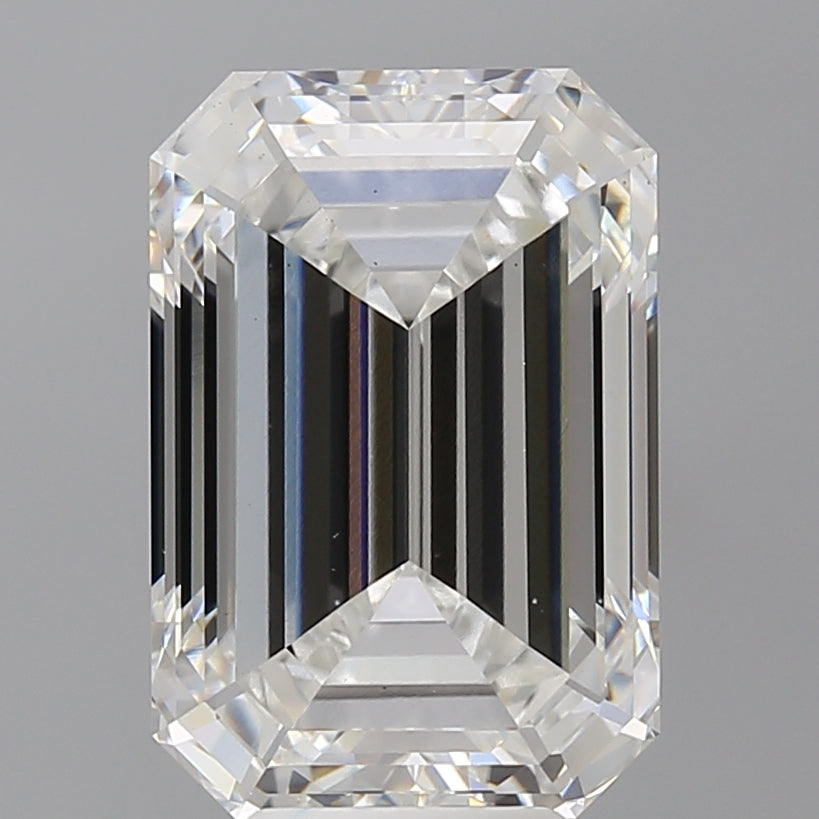 7.10 Carat Emerald Shaped, Ideal Cut, F Color, VS1 Clarity, IGI Certified Lab Grown Diamond
