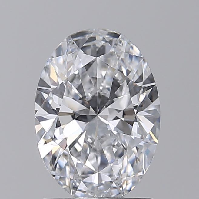 1.55 Carat Oval Shaped, Ideal Cut, D Color, VVS1 Clarity, IGI Certified Lab Grown Diamond