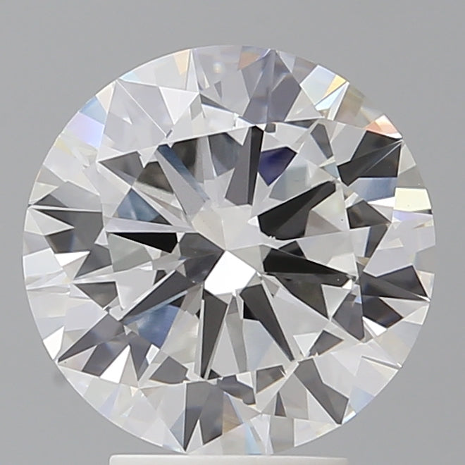 4.00 Carat Round Shaped, Excellent Cut, E Color, VVS2 Clarity, IGI Certified Lab Grown Diamond