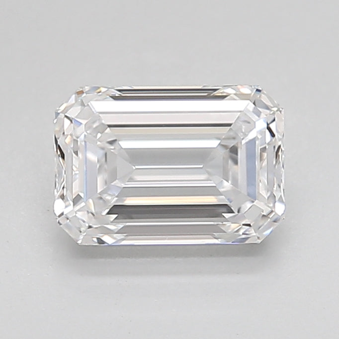 1.54 Carat Emerald Shaped, Ideal Cut, D Color, IF Clarity, IGI Certified Lab Grown Diamond