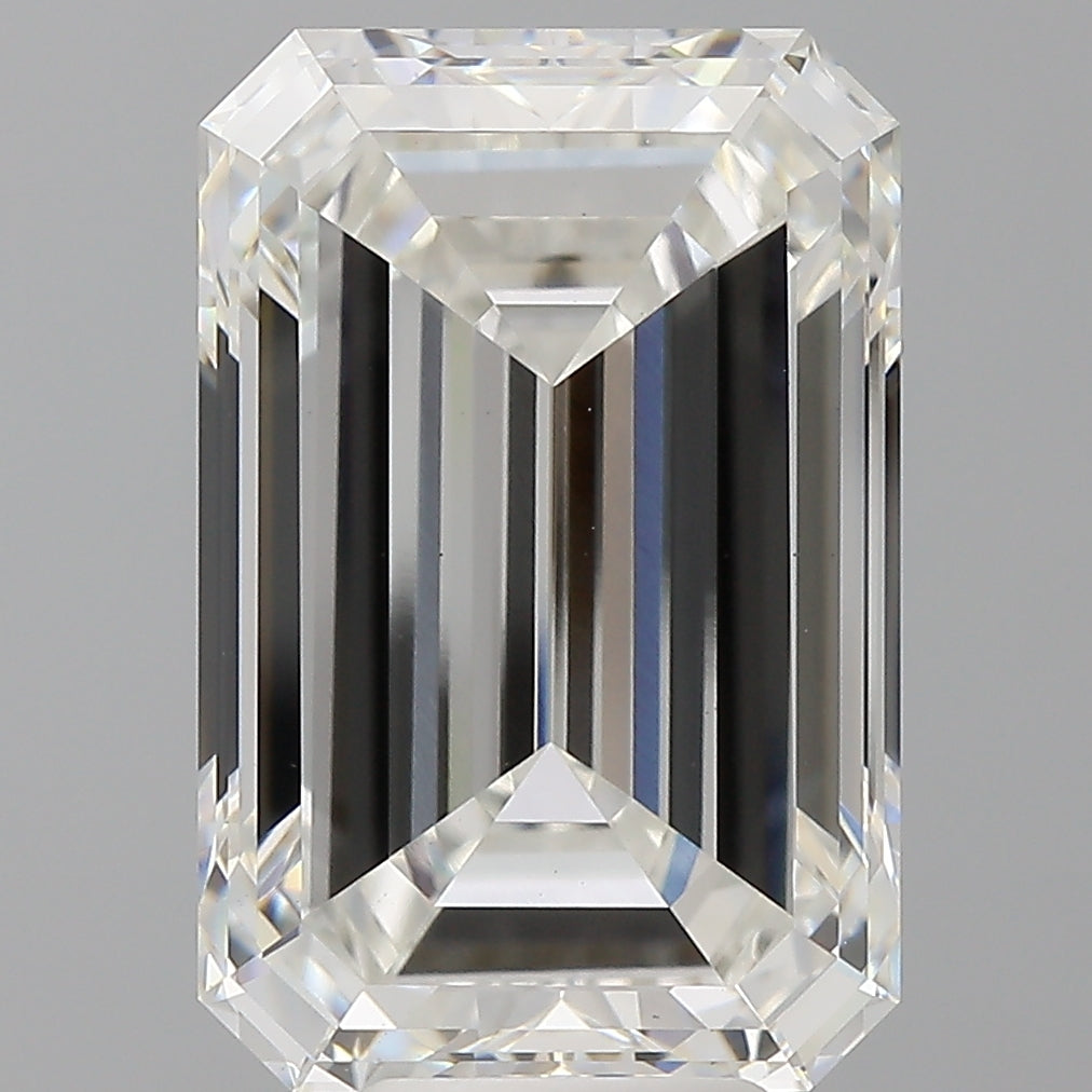 9.50 Carat Emerald Shaped, Ideal Cut, F Color, VS1 Clarity, IGI Certified Lab Grown Diamond