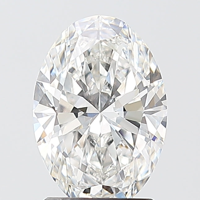 1.60 Carat Oval Shaped, Excellent Cut, E Color, VVS2 Clarity, IGI Certified Lab Grown Diamond