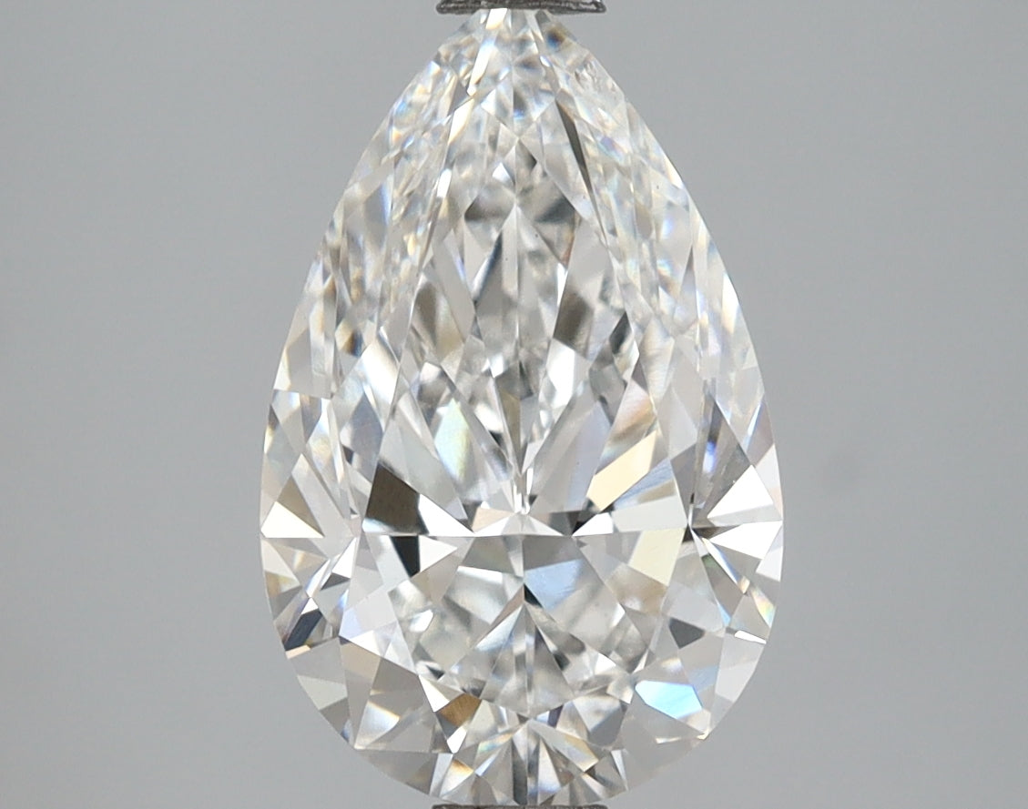 3.02 Carat Pear Shaped, Ideal Cut, E Color, VS1 Clarity, IGI Certified Lab Grown Diamond