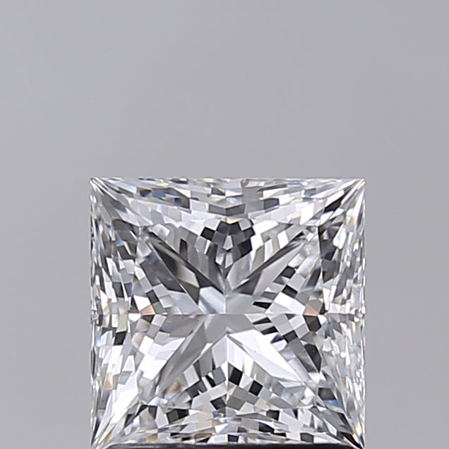 1.50 Carat Princess Shaped, Excellent Cut, D Color, VS1 Clarity, IGI Certified Lab Grown Diamond