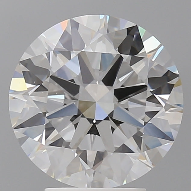 4.05 Carat Round Shaped, Excellent Cut, F Color, VS1 Clarity, IGI Certified Lab Grown Diamond