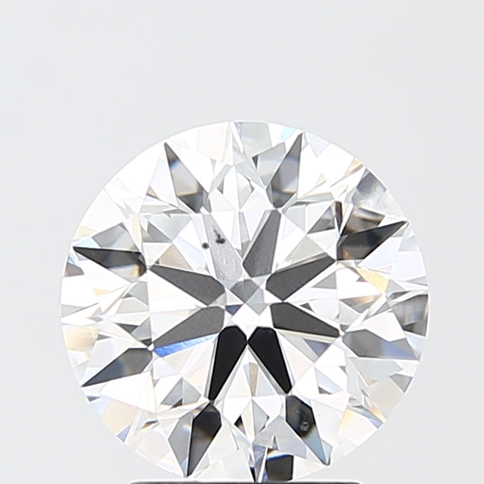 3.01 Carat Round Shaped, Excellent Cut, E Color, VS2 Clarity, IGI Certified Lab Grown Diamond