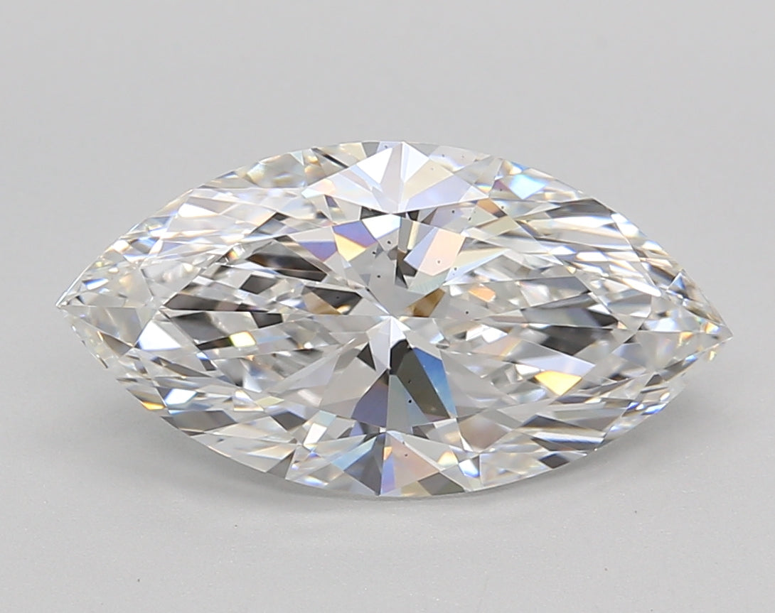 3.02 Carat Marquise Shaped, Very Good Cut, D Color, VS2 Clarity, IGI Certified Lab Grown Diamond