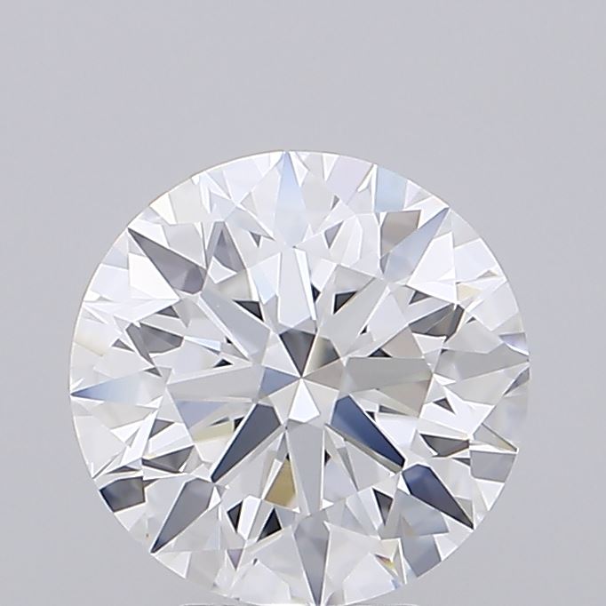 2.55 Carat Round Shaped, Ideal Cut, D Color, VVS1 Clarity, IGI Certified Lab Grown Diamond