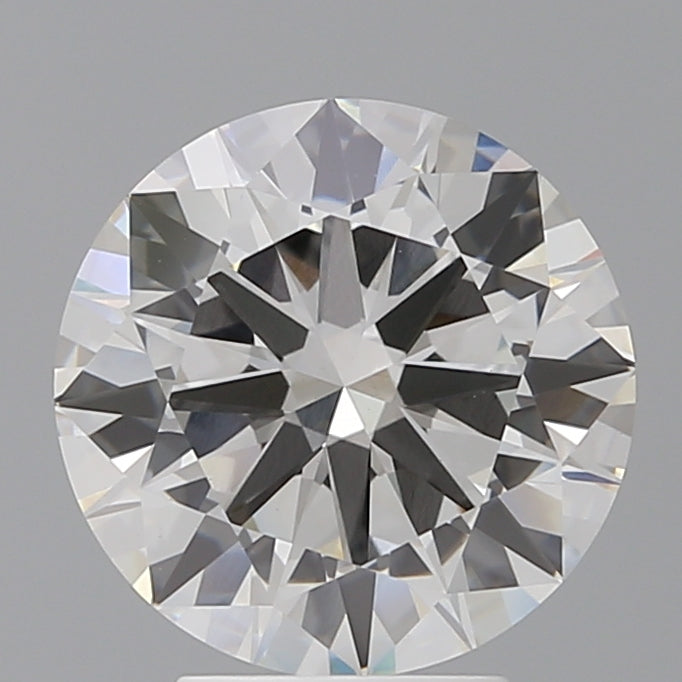 4.06 Carat Round Shaped, Excellent Cut, F Color, VVS2 Clarity, IGI Certified Lab Grown Diamond