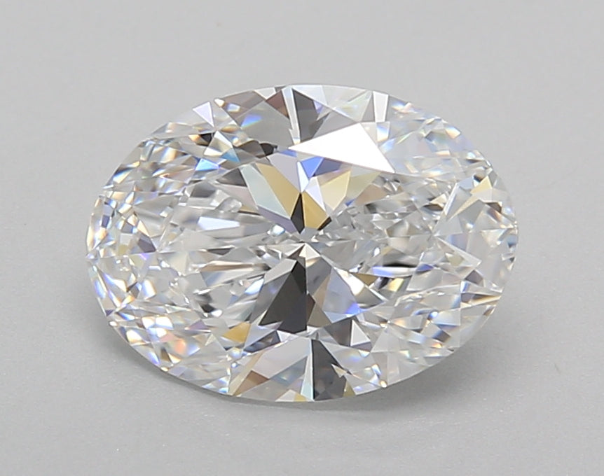 2.01 Carat Oval Shaped, Very Good Cut, D Color, VVS2 Clarity, IGI Certified Lab Grown Diamond