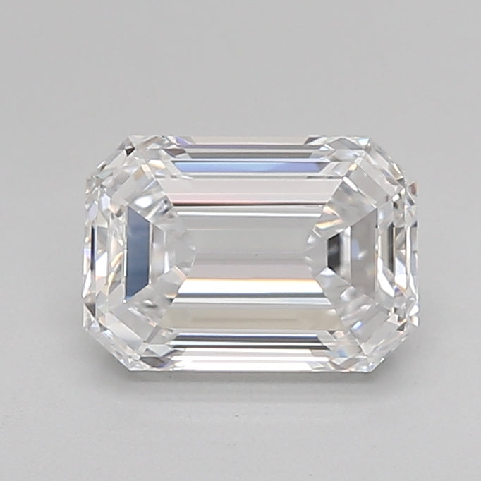 1.52 Carat Emerald Shaped, Ideal Cut, D Color, VS1 Clarity, IGI Certified Lab Grown Diamond