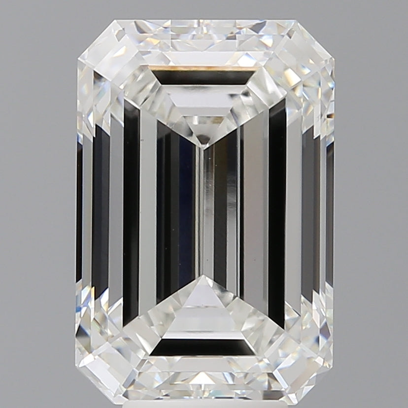 8.04 Carat Emerald Shaped, Ideal Cut, F Color, VVS2 Clarity, IGI Certified Lab Grown Diamond