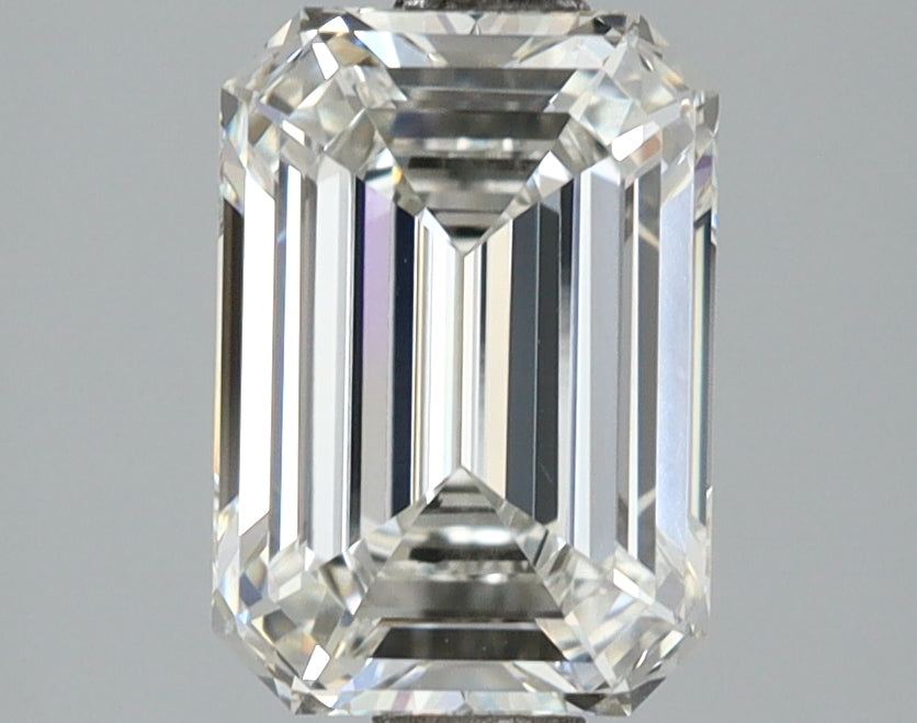 2.02 Carat Emerald Shaped, Ideal Cut, F Color, VVS2 Clarity, IGI Certified Lab Grown Diamond