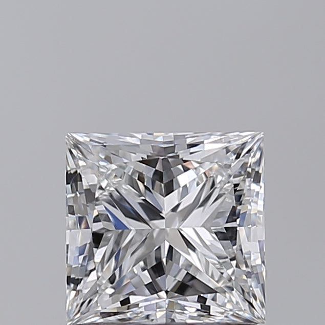 1.48 Carat Princess Shaped, Ideal Cut, E Color, VVS2 Clarity, IGI Certified Lab Grown Diamond