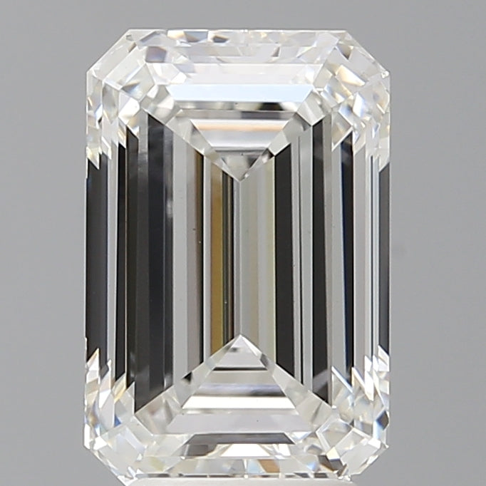 4.04 Carat Emerald Shaped, Ideal Cut, F Color, VS1 Clarity, IGI Certified Lab Grown Diamond