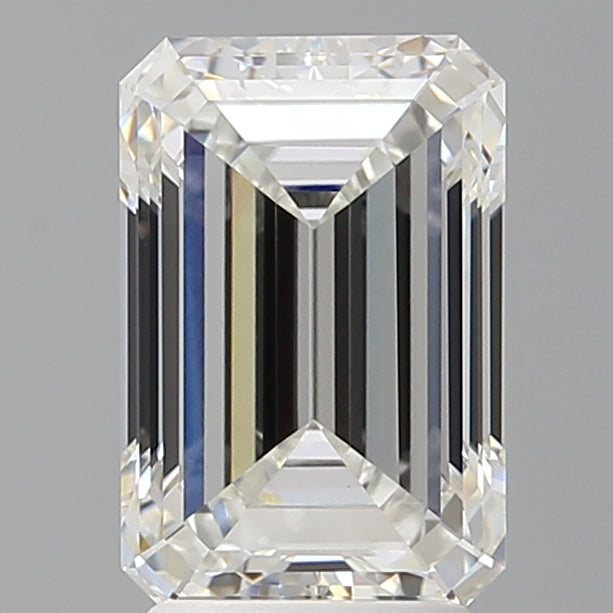 3.07 Carat Emerald Shaped, Ideal Cut, F Color, VVS2 Clarity, IGI Certified Lab Grown Diamond