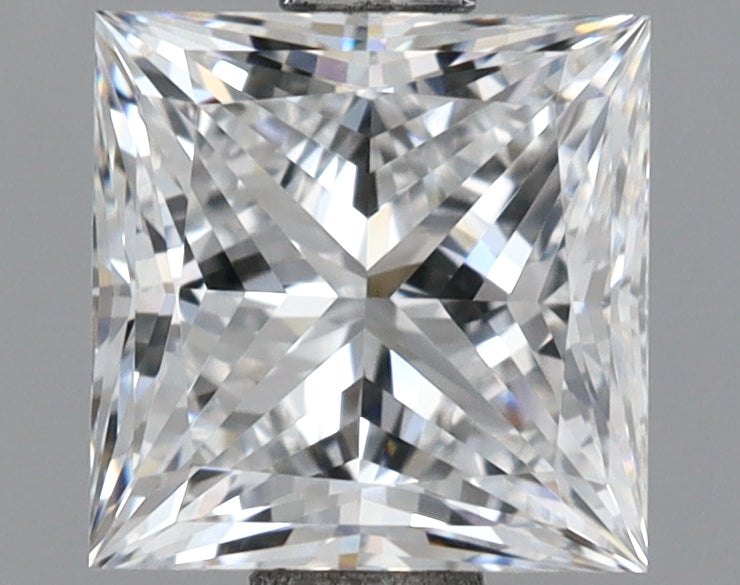 1.56 Carat Princess Shaped, Ideal Cut, D Color, VVS2 Clarity, IGI Certified Lab Grown Diamond