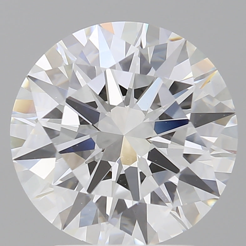 3.01 Carat Round Shaped, Excellent Cut, E Color, VVS2 Clarity, IGI Certified Lab Grown Diamond
