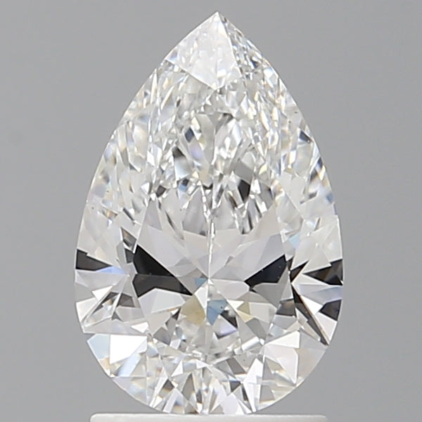 1.60 Carat Pear Shaped, Ideal Cut, E Color, VS1 Clarity, IGI Certified Lab Grown Diamond