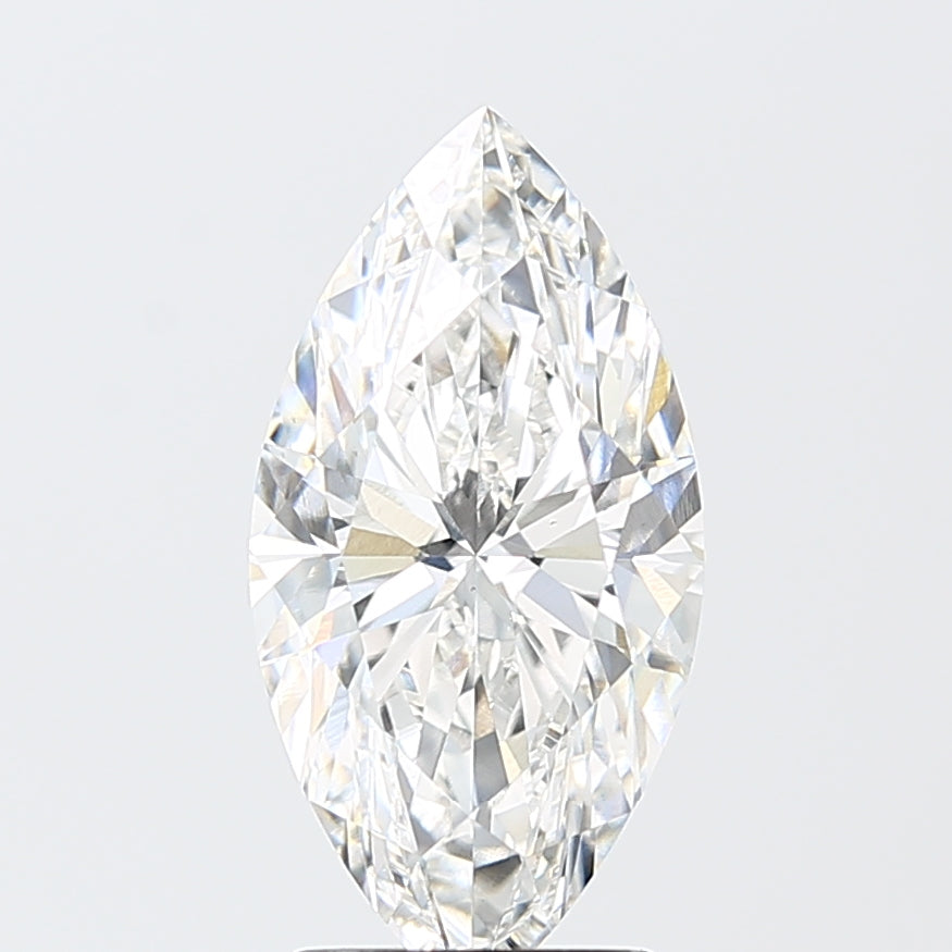 3.09 Carat Marquise Shaped, Excellent Cut, F Color, VS1 Clarity, IGI Certified Lab Grown Diamond