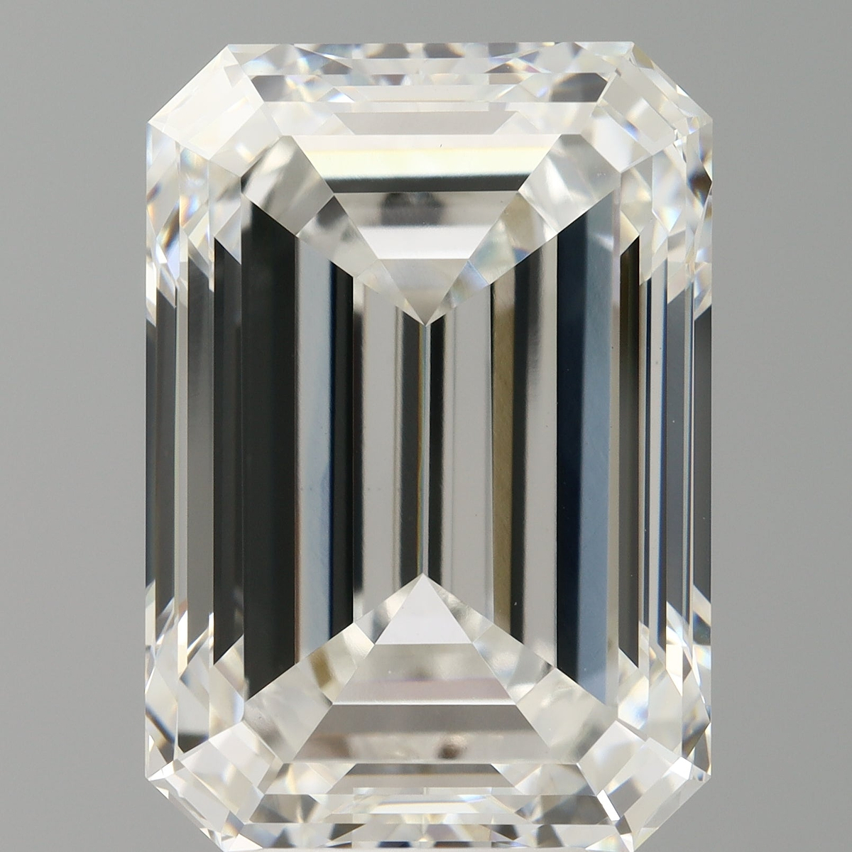 8.57 Carat Emerald Shaped, Ideal Cut, F Color, VVS2 Clarity, IGI Certified Lab Grown Diamond
