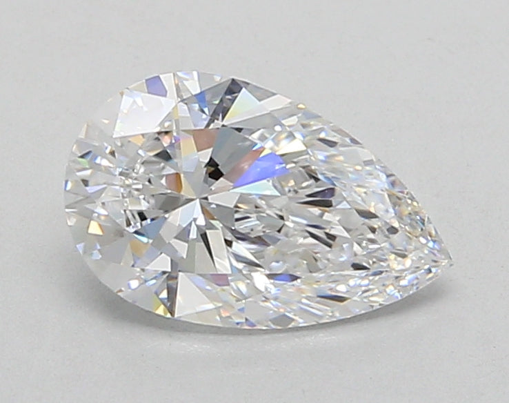 1.29 Carat Pear Shaped, Ideal Cut, D Color, VVS1 Clarity, IGI Certified Lab Grown Diamond