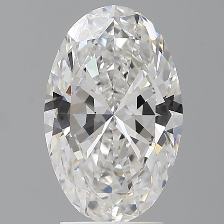 3.00 Carat Oval Shaped, Ideal Cut, E Color, VVS2 Clarity, IGI Certified Lab Grown Diamond