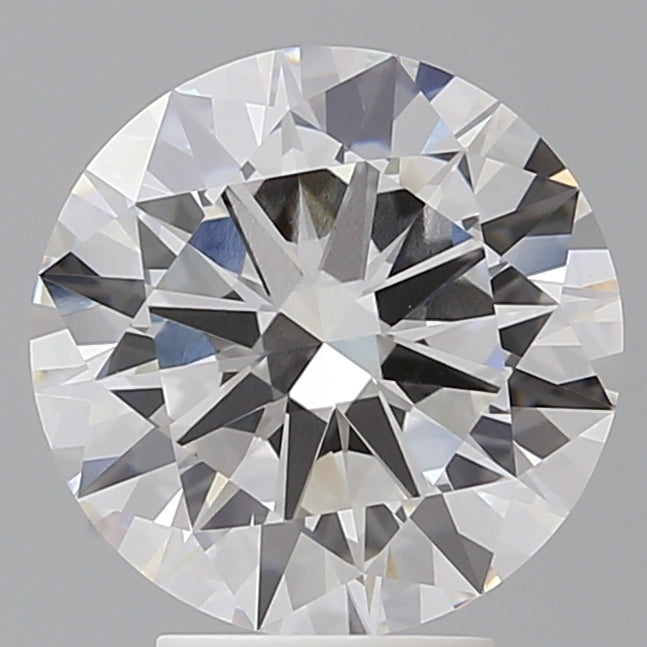 4.07 Carat Round Shaped, Excellent Cut, F Color, VVS2 Clarity, IGI Certified Lab Grown Diamond