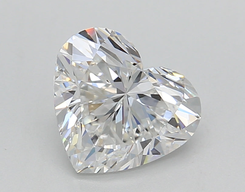 1.50 Carat Heart Shaped, Ideal Cut, E Color, VVS2 Clarity, GIA Certified Lab Grown Diamond