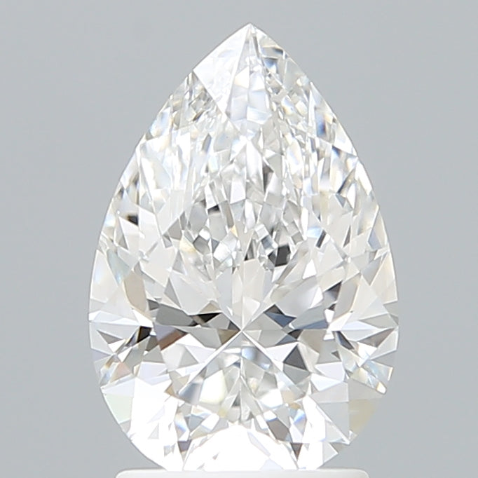 2.09 Carat Pear Shaped, Ideal Cut, D Color, VVS2 Clarity, IGI Certified Lab Grown Diamond