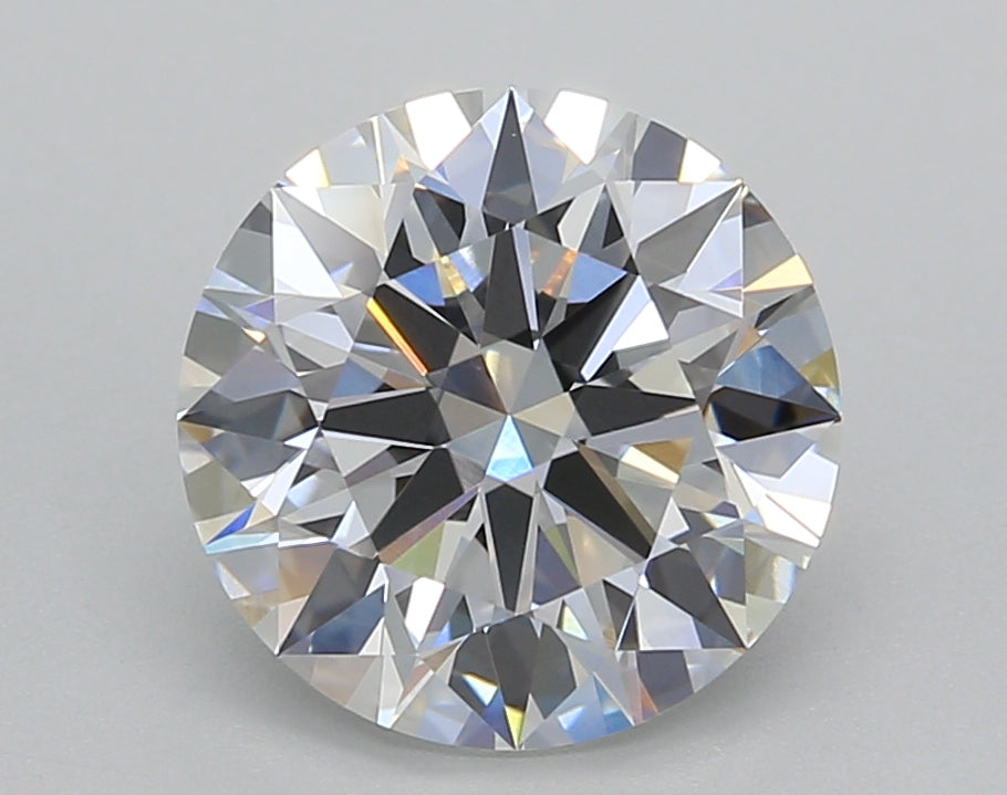 3.02 Carat Round Shaped, Ideal Cut, D Color, VVS2 Clarity, IGI Certified Lab Grown Diamond